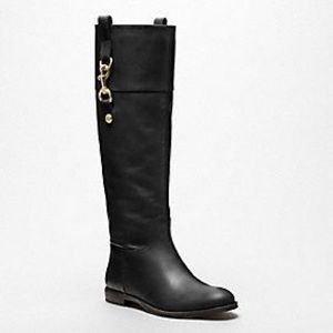 Coach Martta Black Riding Equestrian Leather Boots